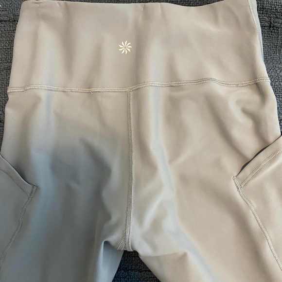 Athleta Interval Stash High Rise 7/8 Tight WORN ONCE- color Storm Cloud XSP - Picture 3 of 4